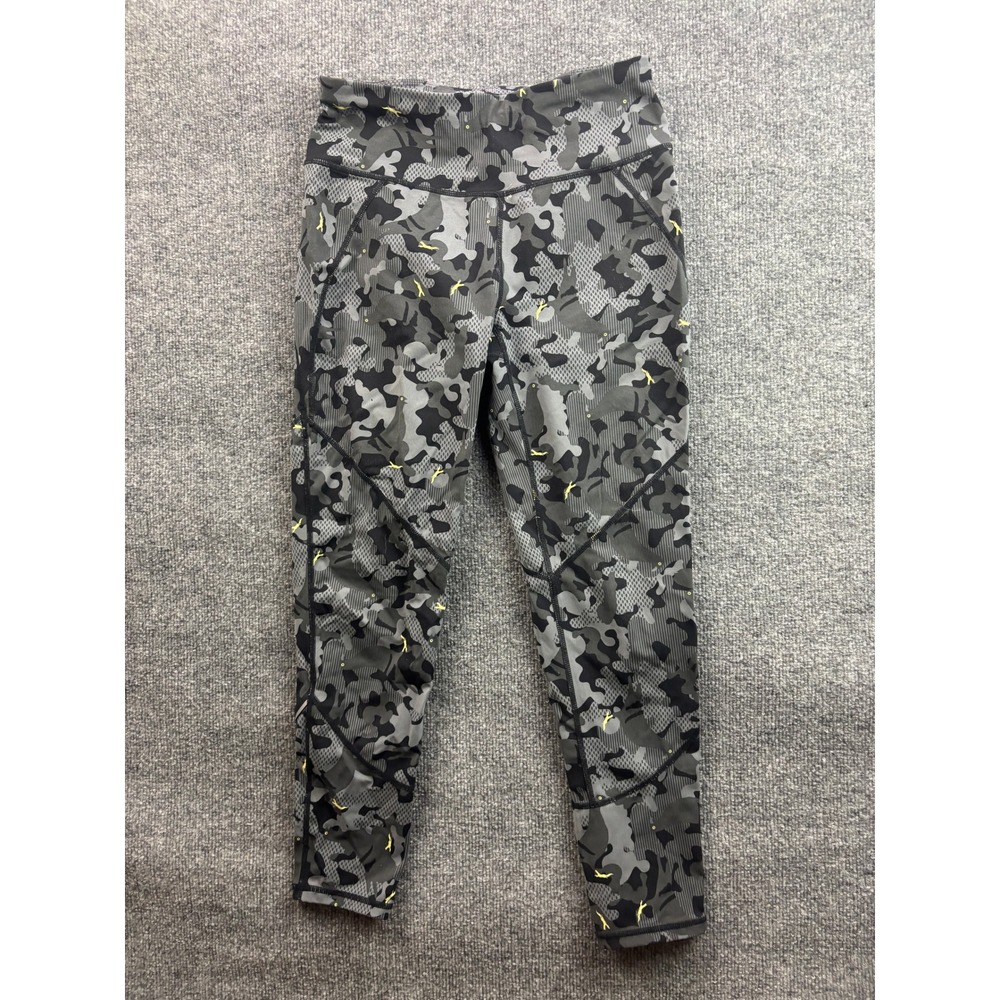 Sweaty Betty The Power Leggings Womens S Grey Camo High Waist Workout SB1283B